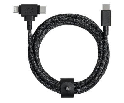 Kabel Lightning Native Union Belt Cable Duo USB-C – Lightning/USB-C cosmos
